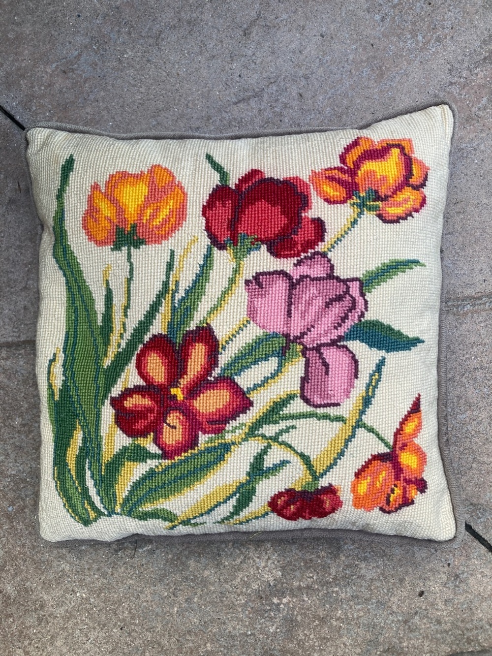 Handmade Embroidered Pillow